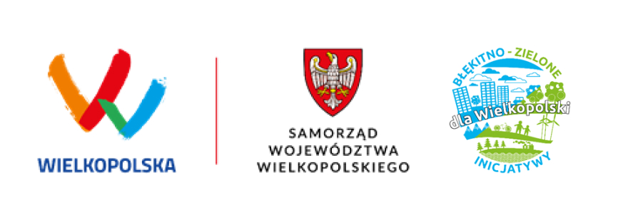 Logo Wielkopolski, Samorząd Województwa Wielkopolskiego, Błękitno-Zielone Inicjatywy dla Wielkopolski